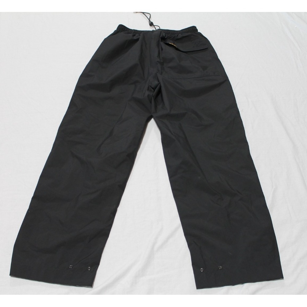 Zero Restriction Gore-Tex Featherlight Womens M Black Rain Pants Waterproof Snap